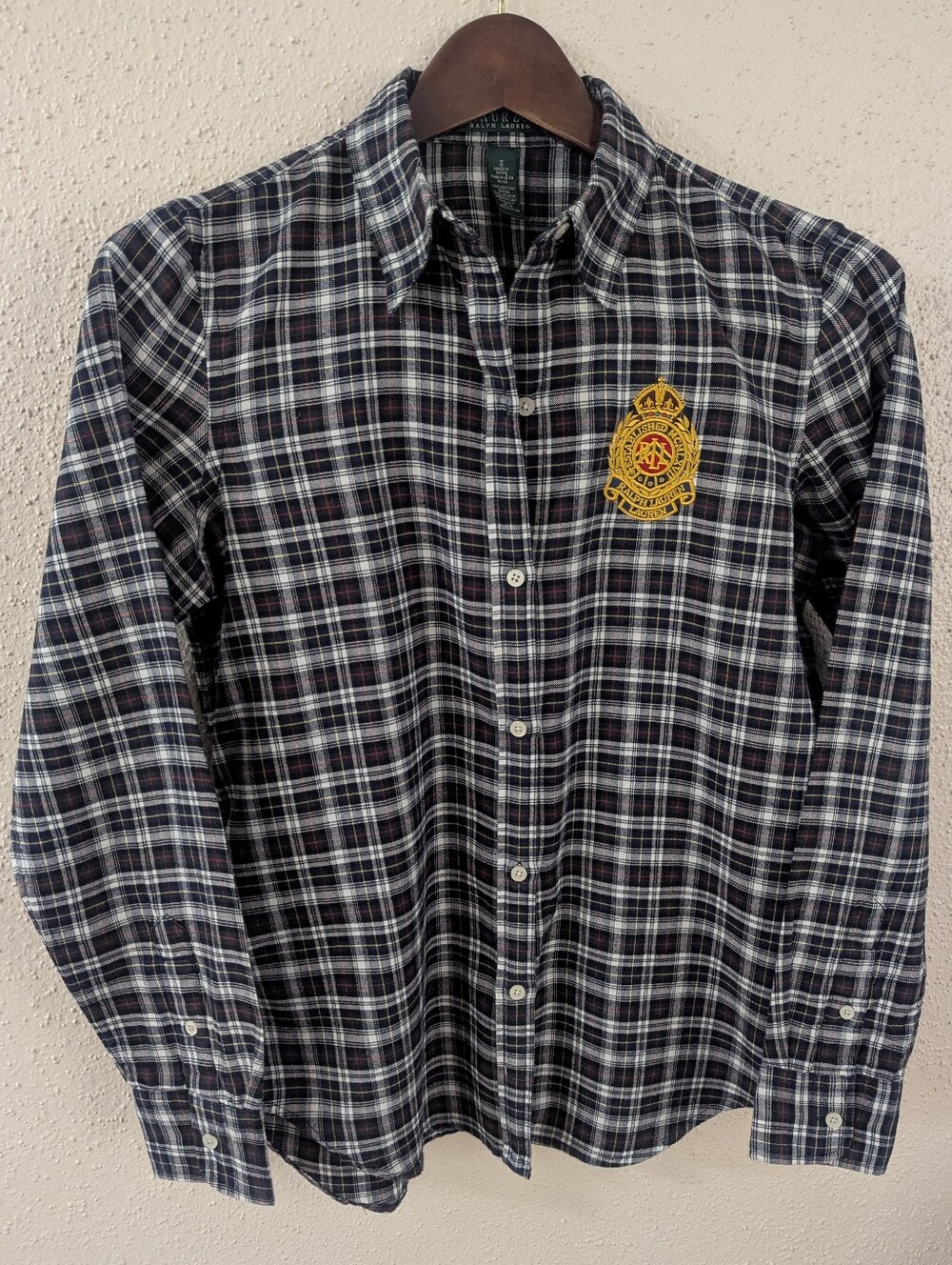 Women's Lauren By Ralph Lauren Plaid Flannel Size Small